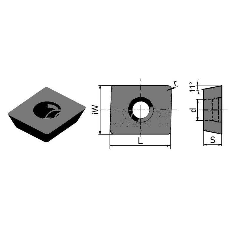 APHX1504 HR52522 Пластина фрезерная