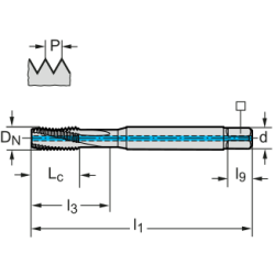 Метчик TC122-M5-C1-WW60BC