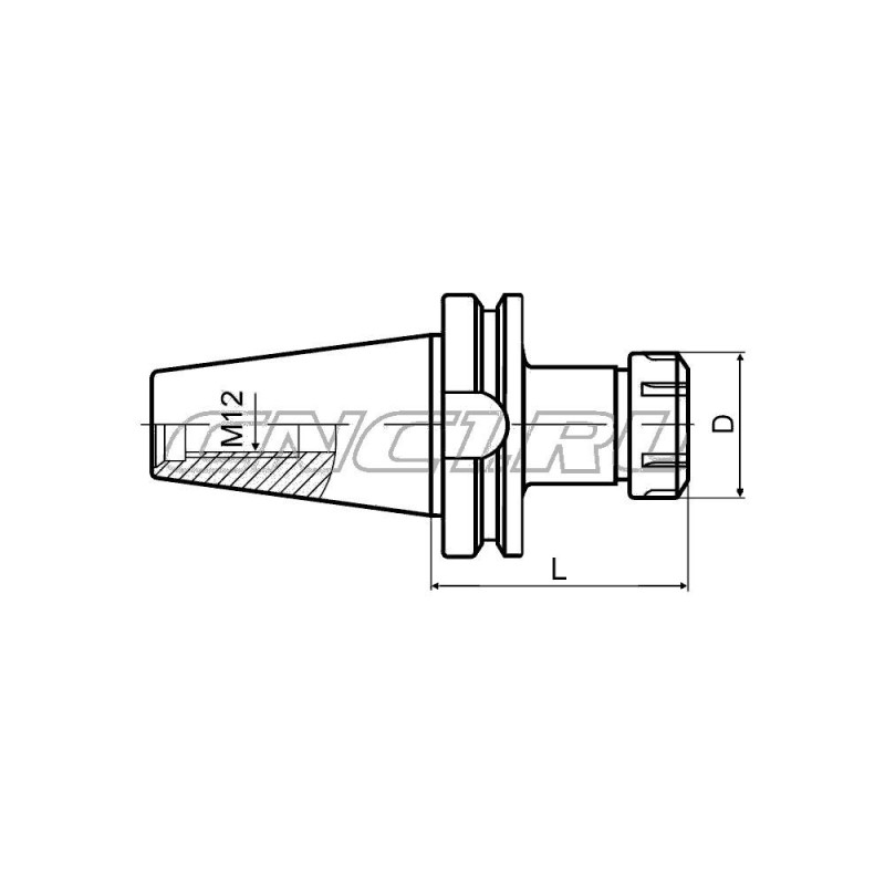 BT30-ER25-070 Патрон цанговый
