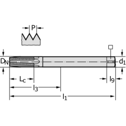 Метчик TC388-M8-C0-WJ30BA