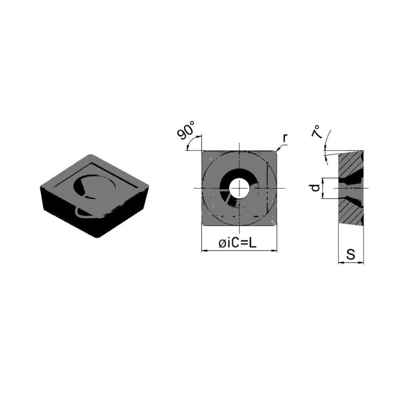 SCMT09T308-HMP-HR82512 Пластина токарная