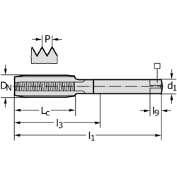 Метчик 30063-M16