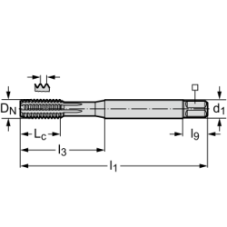 Метчик TC410-M8-CL-WY80AD