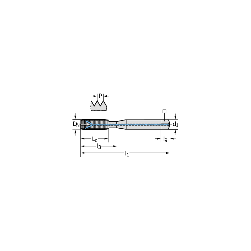 Метчик TC470-M8-C2-WG20EL