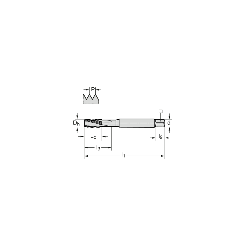 Метчик TC122-M10-C0-WW60BC