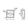 MPHT080305-DM-SD2336 Пластина фрезерная