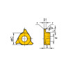 QC16L200-R02-YBG205 Пластина канавочная для нержавеющей стали