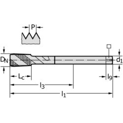 Метчик TC142-M20-L0-WY80FC