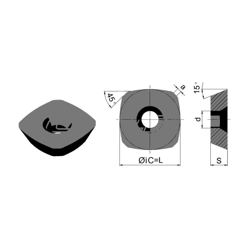 SDMW1505ZTN-HR5120 Пластина фрезерная