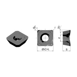 SEMT13T3AGTN-FM-HR5120 Пластина фрезерная