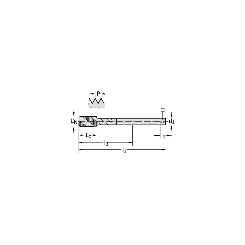Метчик 2156062-M10X1