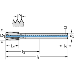 Метчик 21460T2-M12X1.5