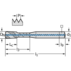 Метчик AEP2251312-UNC3/8