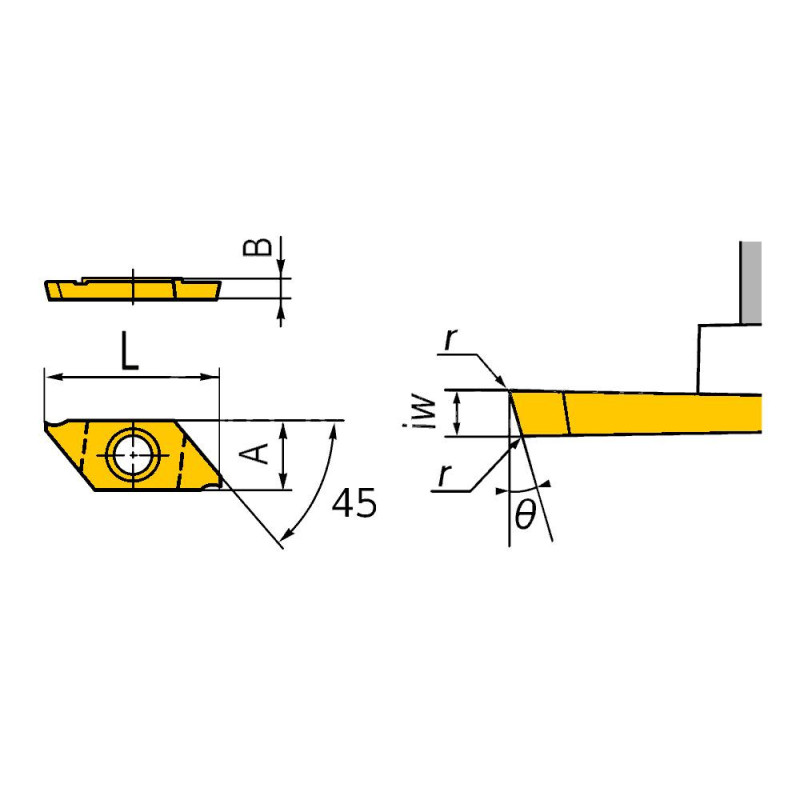CTPA-07-FR-KVX Пластина отрезная, канавочная