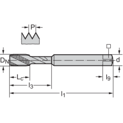 Метчик 23410406-UNF3/8