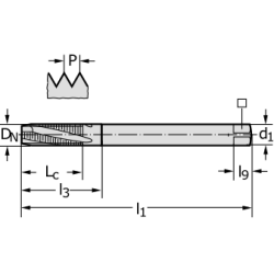 Метчик 234101-UNJF1/4