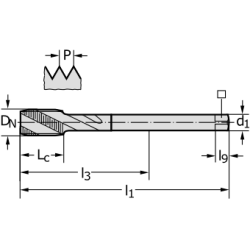 Метчик 234579-EGUNF3/8