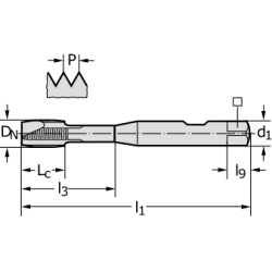 Метчик S2126302-M10X1.25