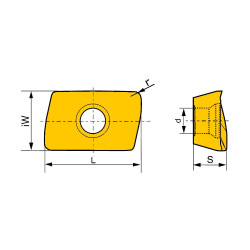XOMX120408TR-M3-1020 Пластина фрезерная