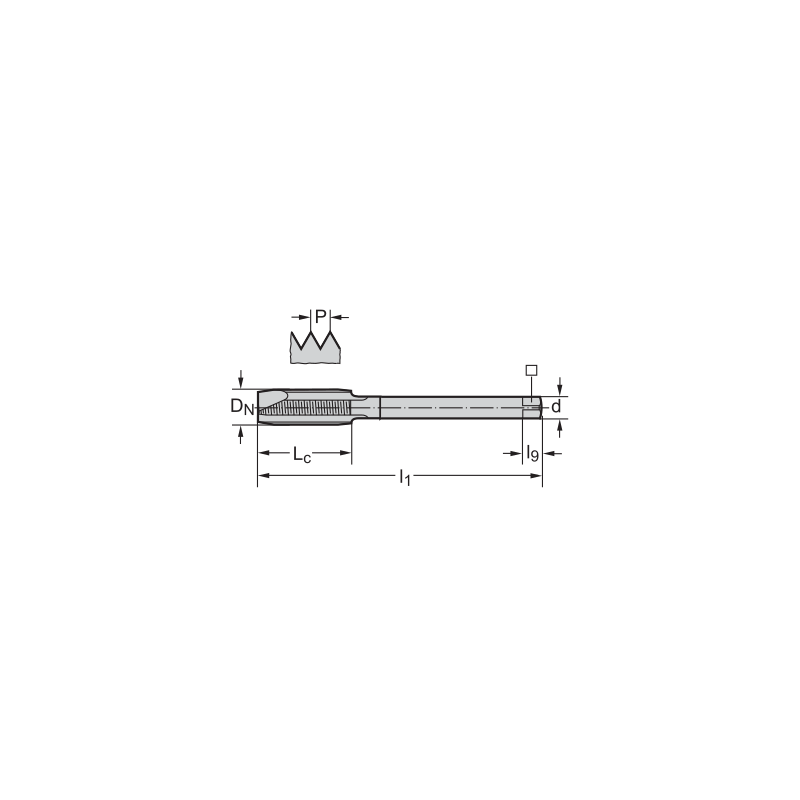 Метчик 21266106-M12X1.25