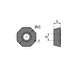 ODMT060508-R-HS5130 Пластина фрезерная