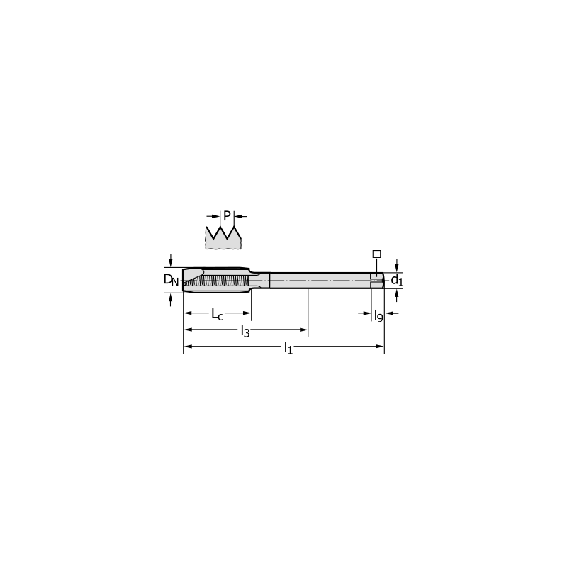 Метчик TC217.UNC7/16-R0-WY80RG Метчик TC217.UNC7/16-R0-WY80RG