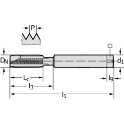 Метчик 22207-UNC8