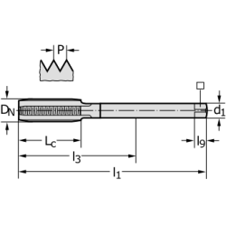 Метчик E23364-UNF7/8