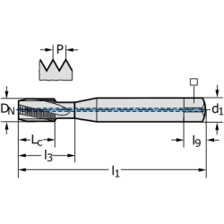 Метчик 8141056-M10X1