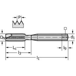 Метчик 8121006-M10X1