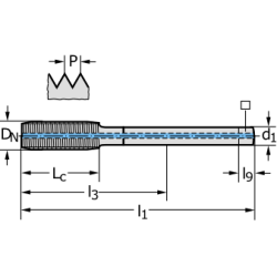 Метчик TC420-M12-LF-WW60AD