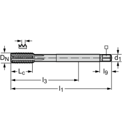 Метчик TC410-M16-LL-WY80AD