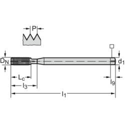 Метчик TC420-M4-CH-WW60AD