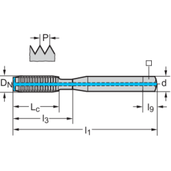 Метчик TC420-M6-C2-WW60BA