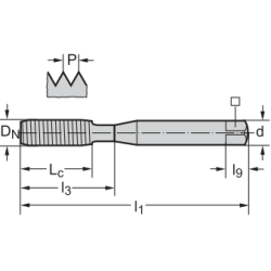 Метчик TC420-M6-E0-WW60AD