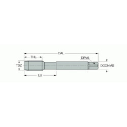 Метчик TPG M-20X2.5-S HEST