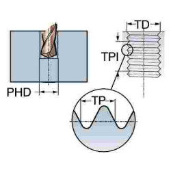 Метчик T200-XM100DE-4-40 C150