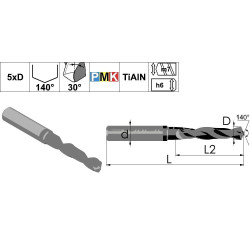 DPMK1.069.08.46.91.TiAlN Сверло твердосплавное по металлу 6,9 мм