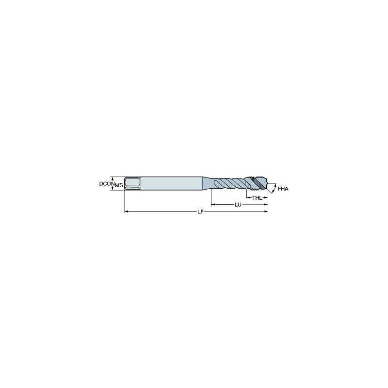 Метчик T300-XM100AF-1/4 C150