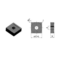 SNMG120404-BM-HS7120 Пластина токарная