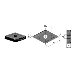VNMG160404-MT-HS8225 Пластина токарная