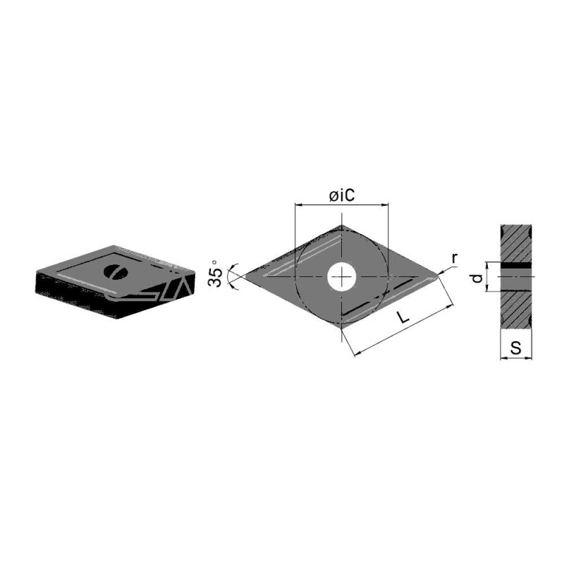 VNMG160412-GM-HR8105 Пластина токарная